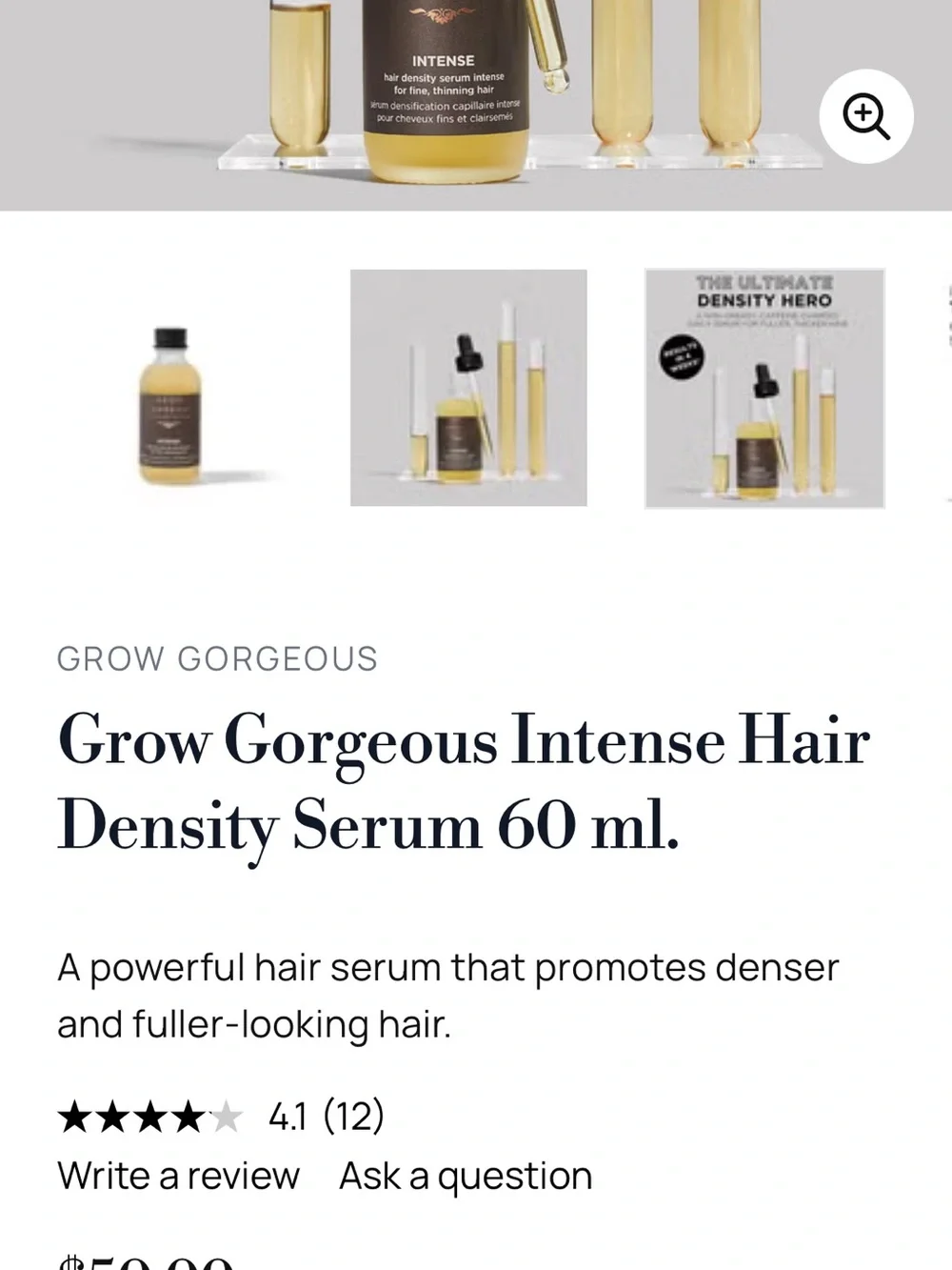 Intense Hair Density Serum 60 ml - Yellow